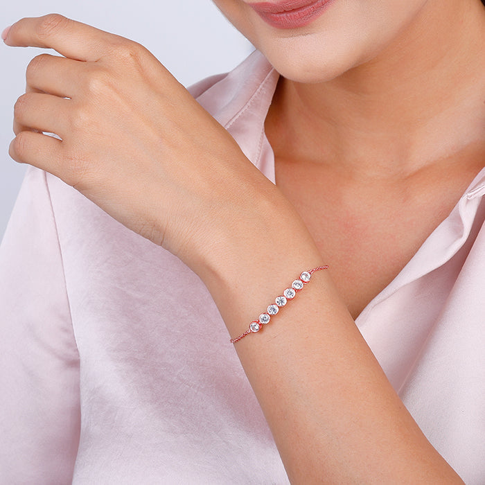 Rose Gold Bubble Bracelet