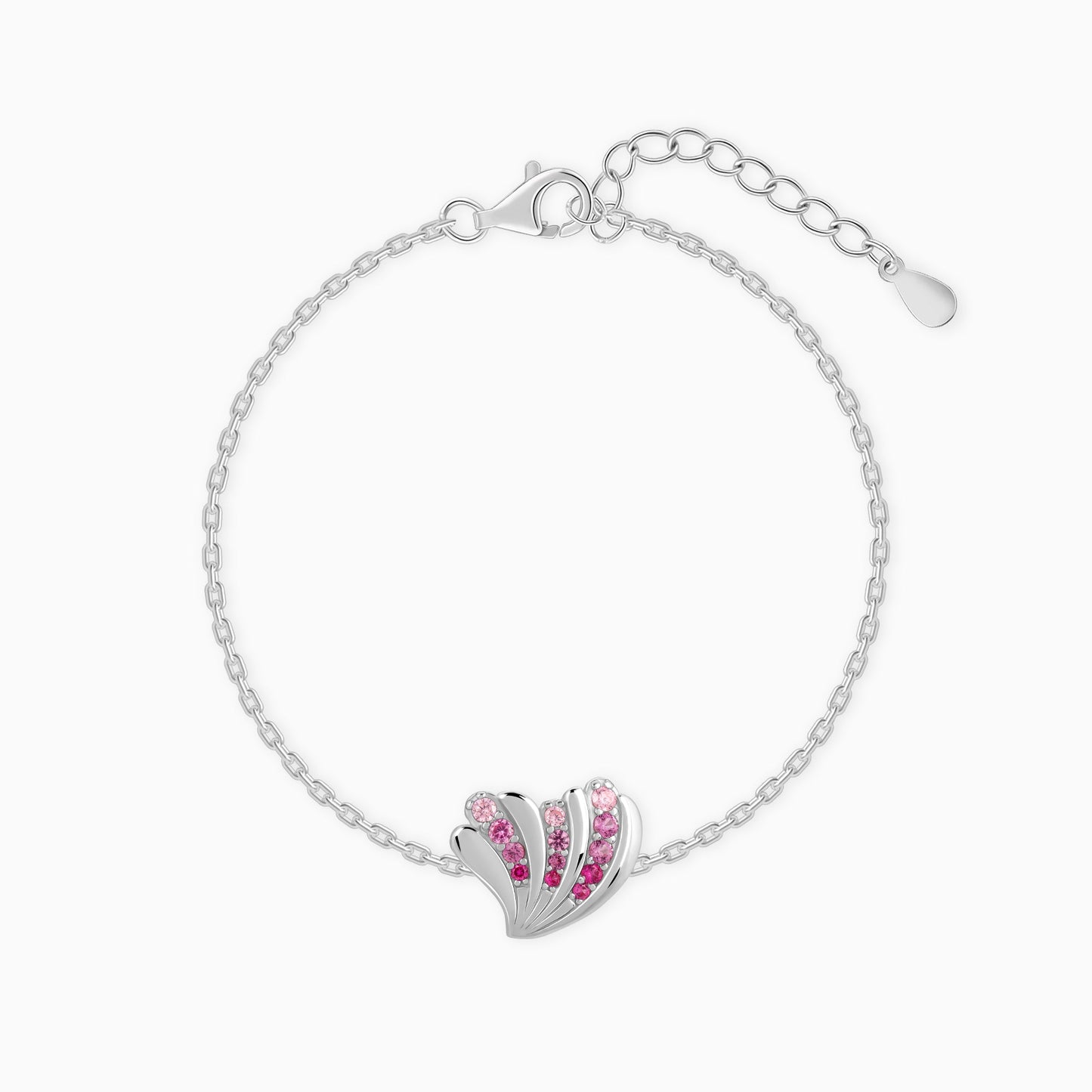 Silver Waveshell Bracelet