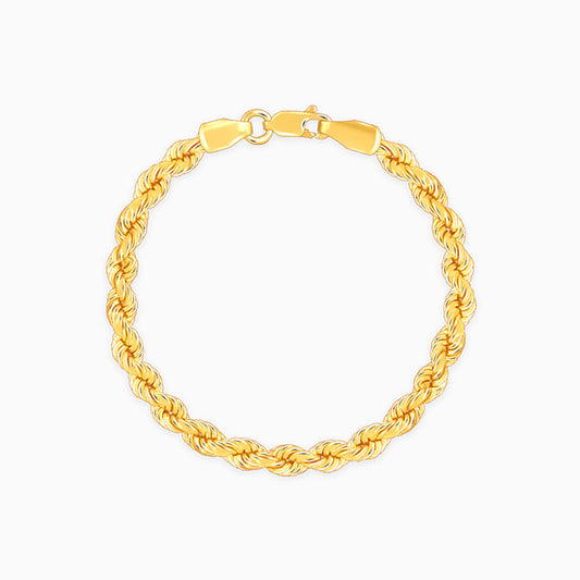 Golden Rope Bracelet For Him