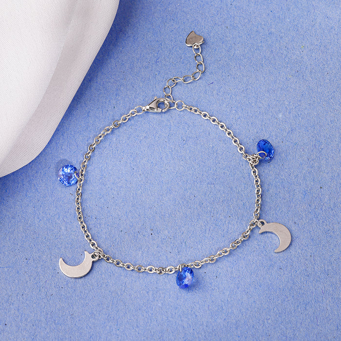 Silver Celestial Bloom Bracelet