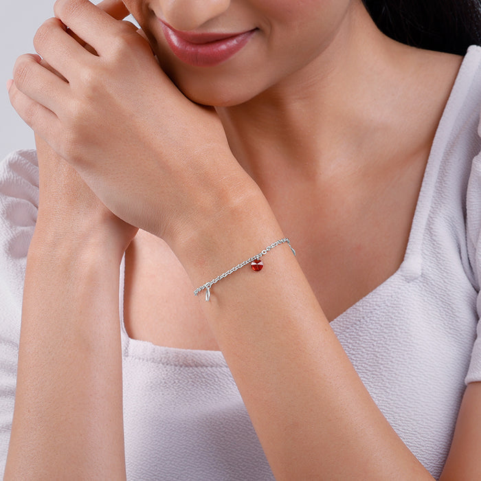 Silver Celestial Bloom Bracelet