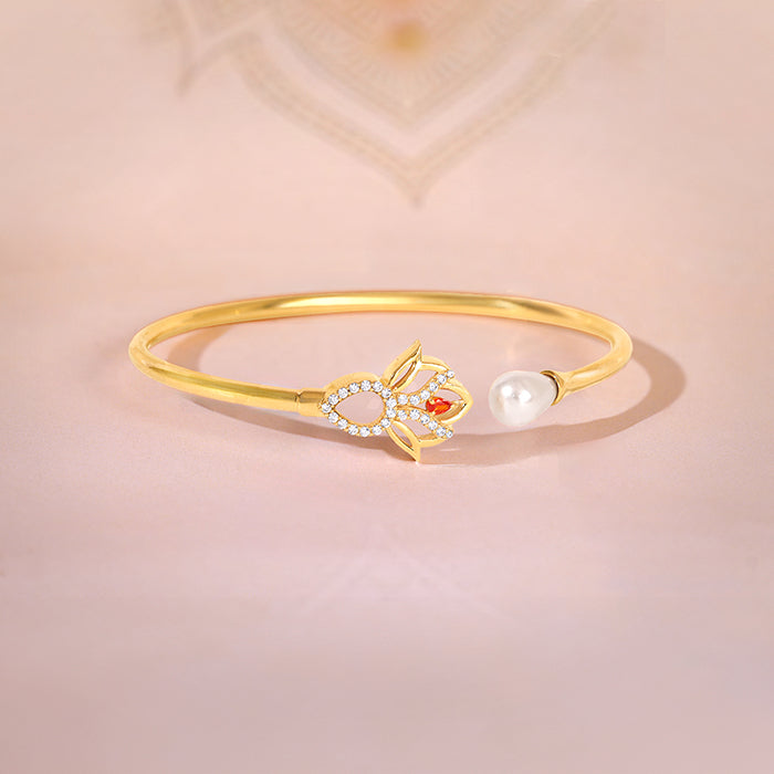 Golden Gauri Cuff Bracelet