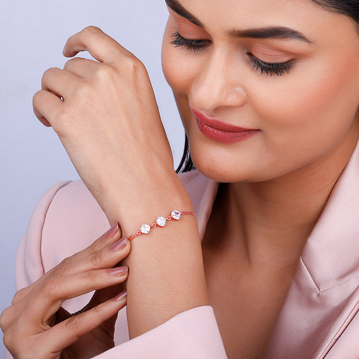 Rose Gold Sparkling Zircon Bracelet