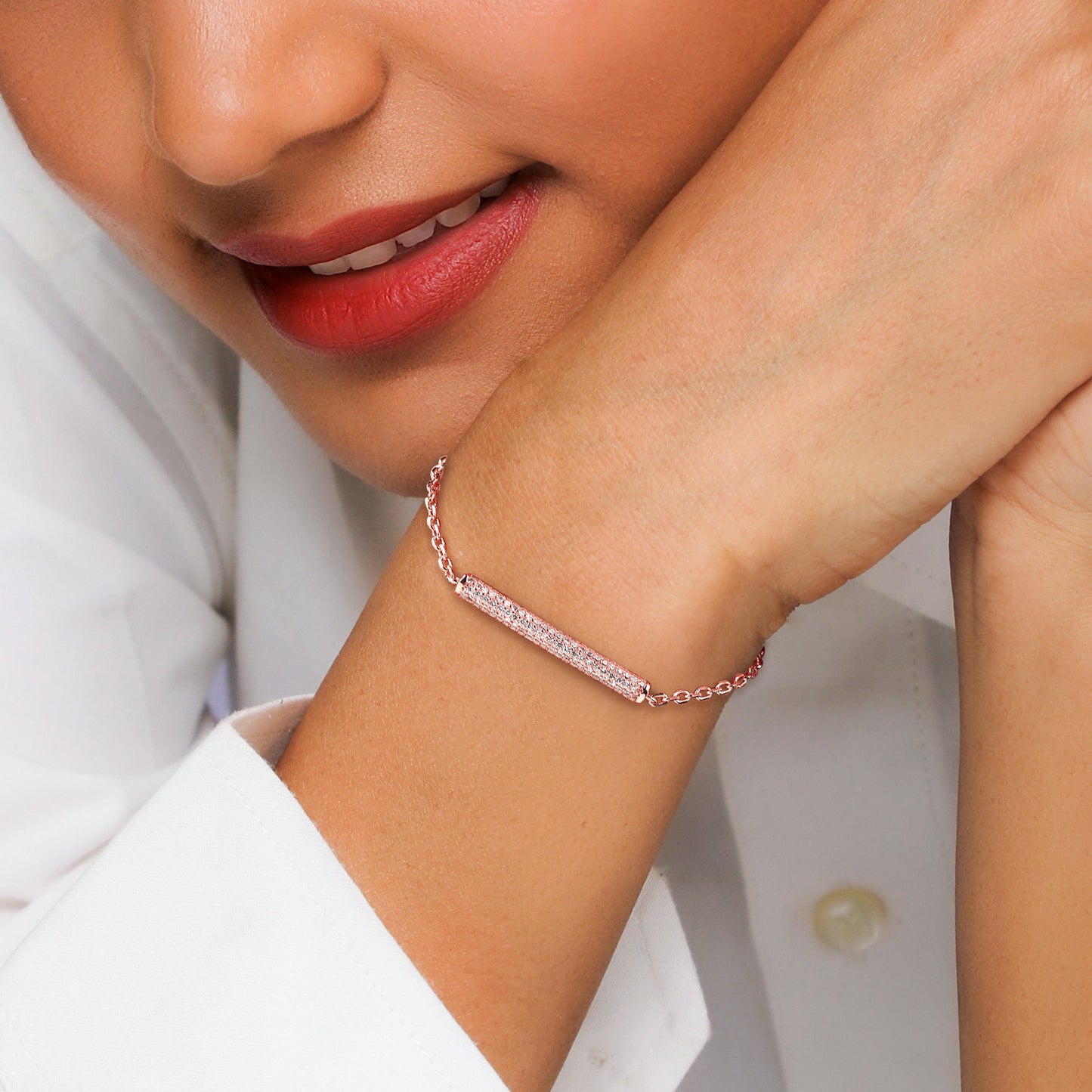 Rose Gold Minimal Grace Bracelet