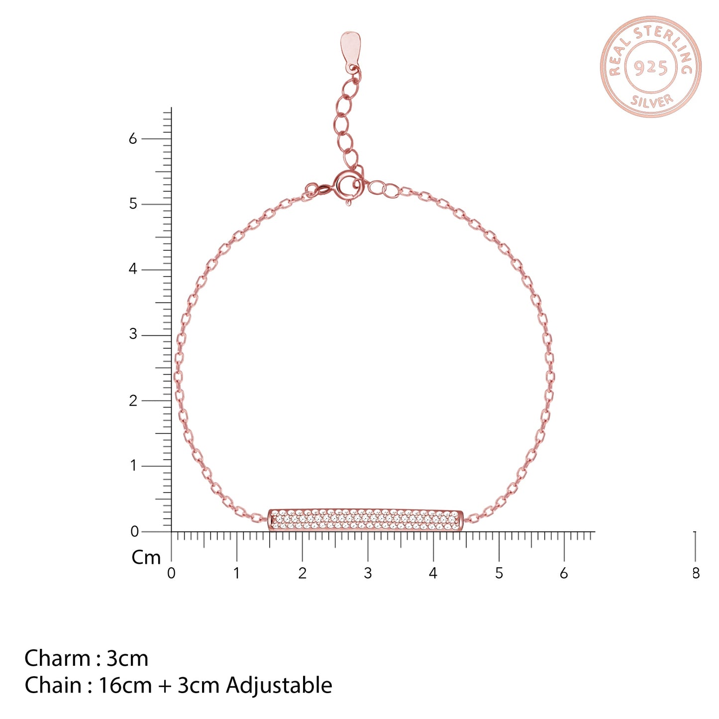 Rose Gold Minimal Grace Bracelet