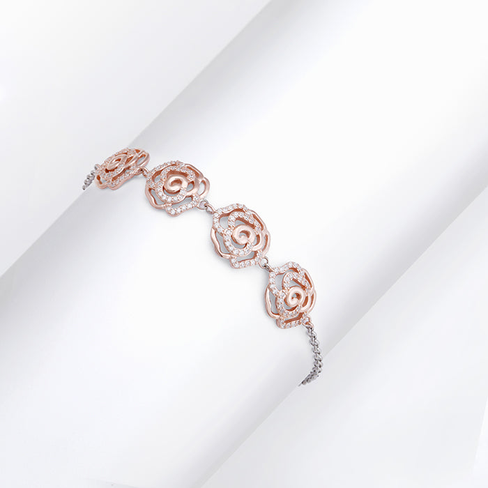 Rose Gold Floral Ecstacy Bracelet