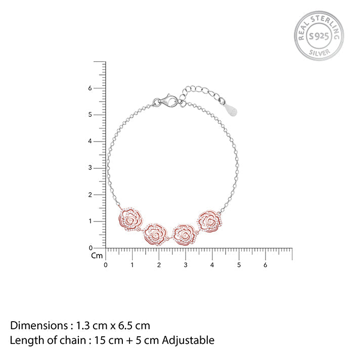 Rose Gold Floral Ecstacy Bracelet