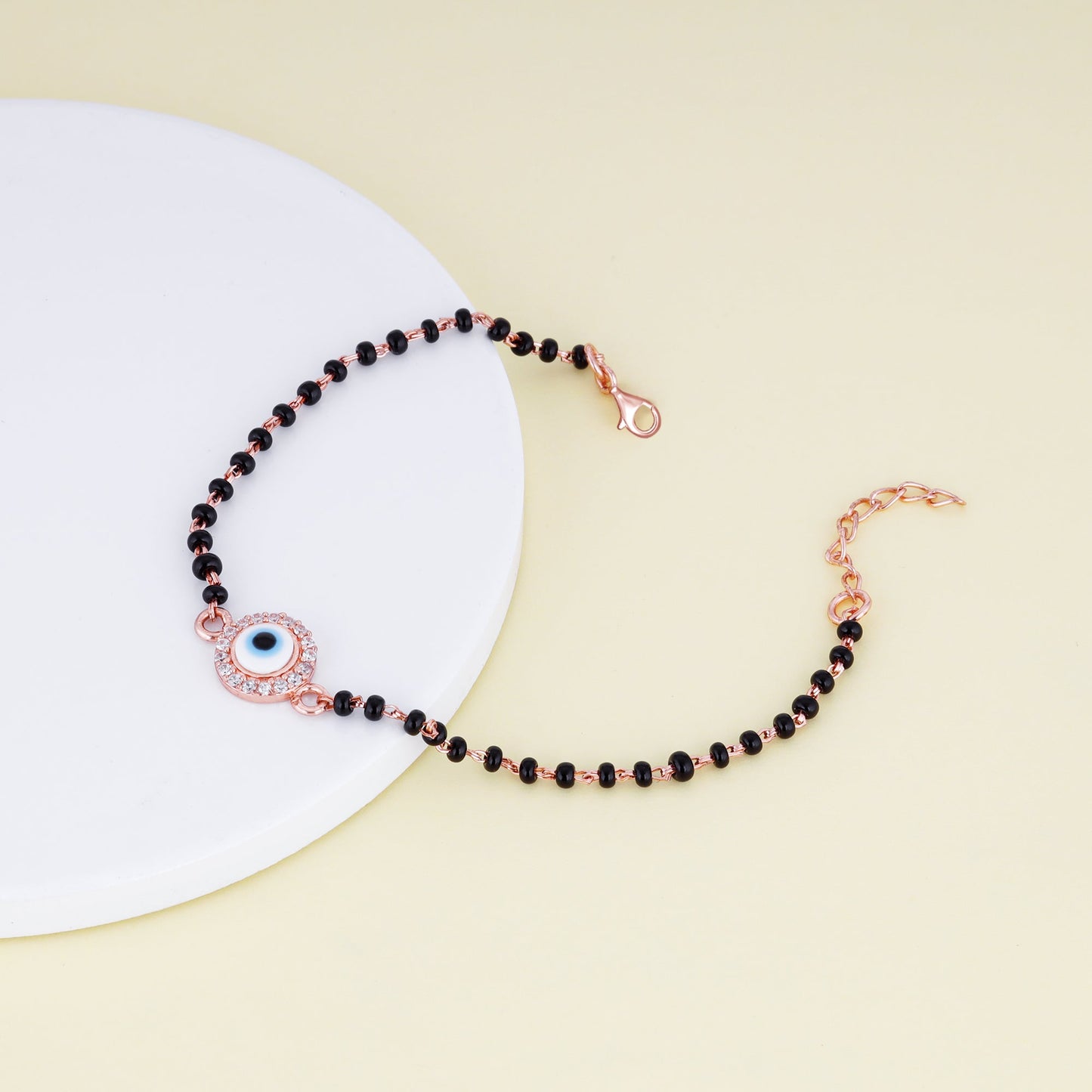 Rose Gold Protected Love Mangalsutra Bracelet