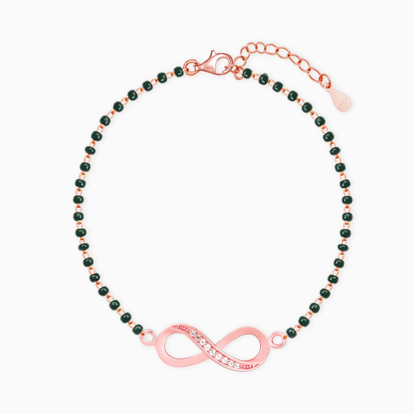 Rose Gold Eternity Mangalsutra Bracelet