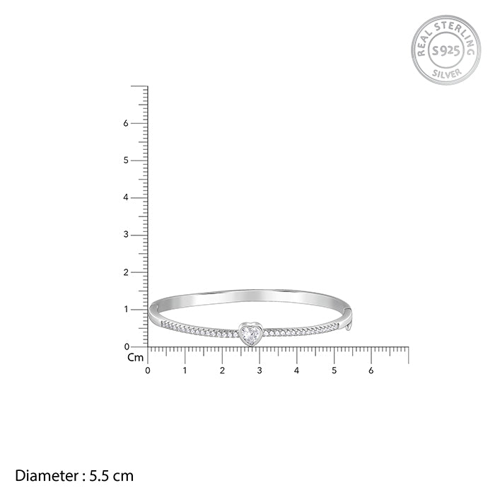 Silver Aww So Cute Bangle Bracelet