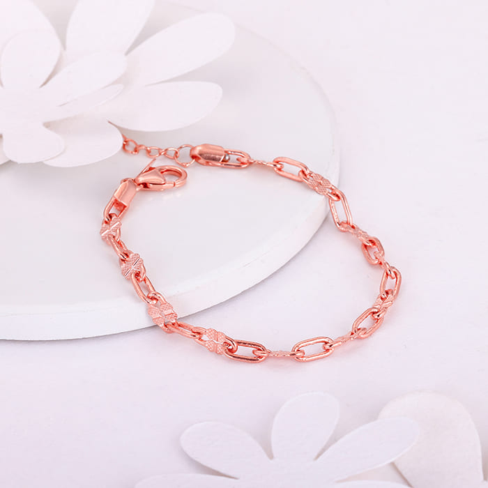 Rose Gold Forever Linked Bracelet