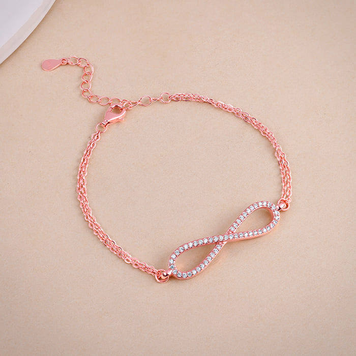 Rose Gold Spiral Splendour Bracelet