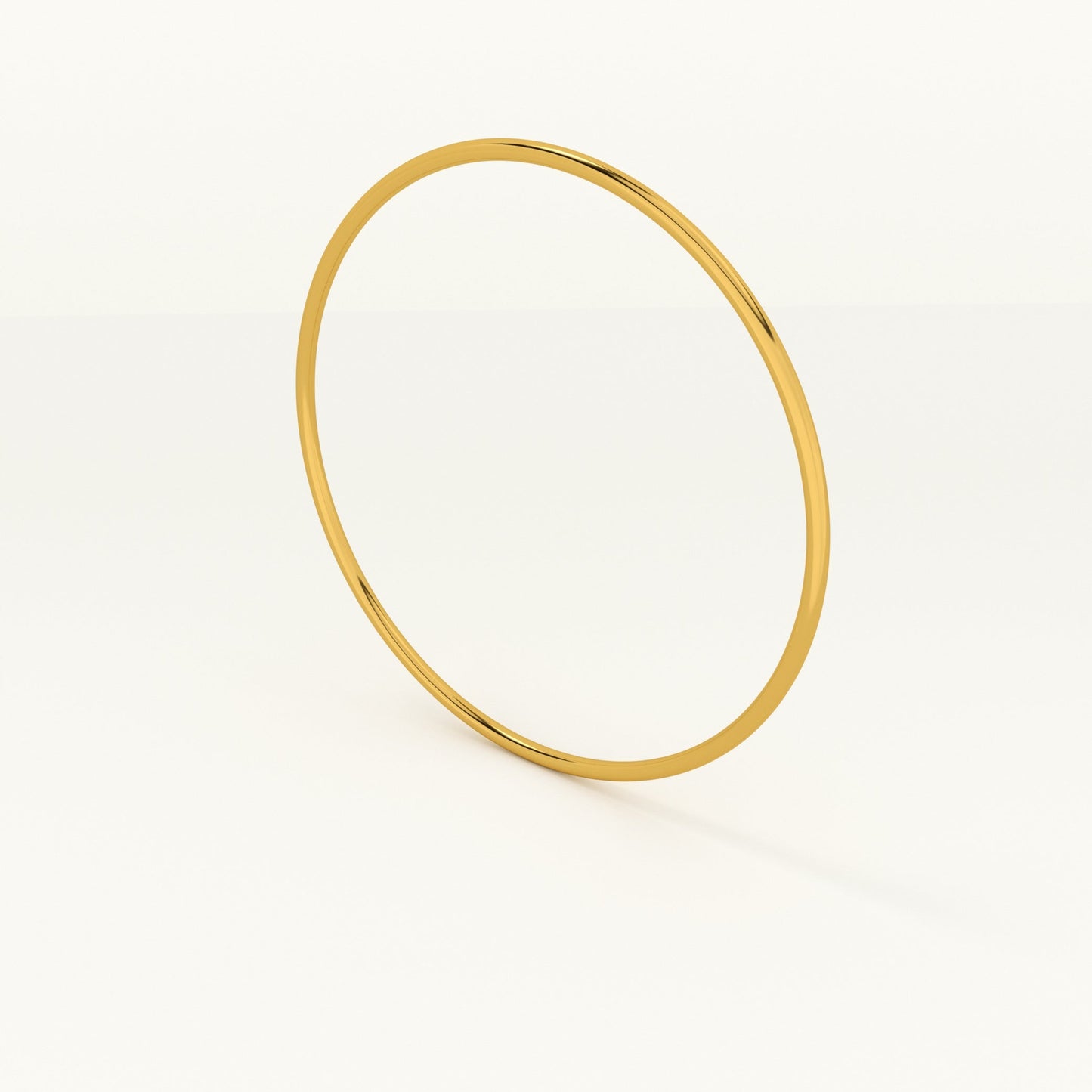 Round Wire Bangle Bracelet