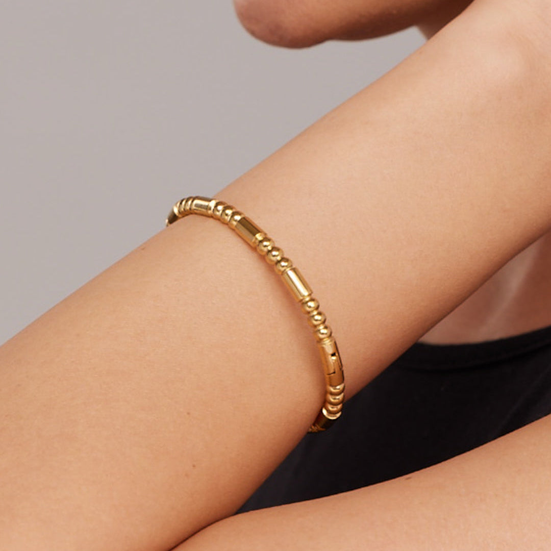 Golden Stream Bangle Bracelet