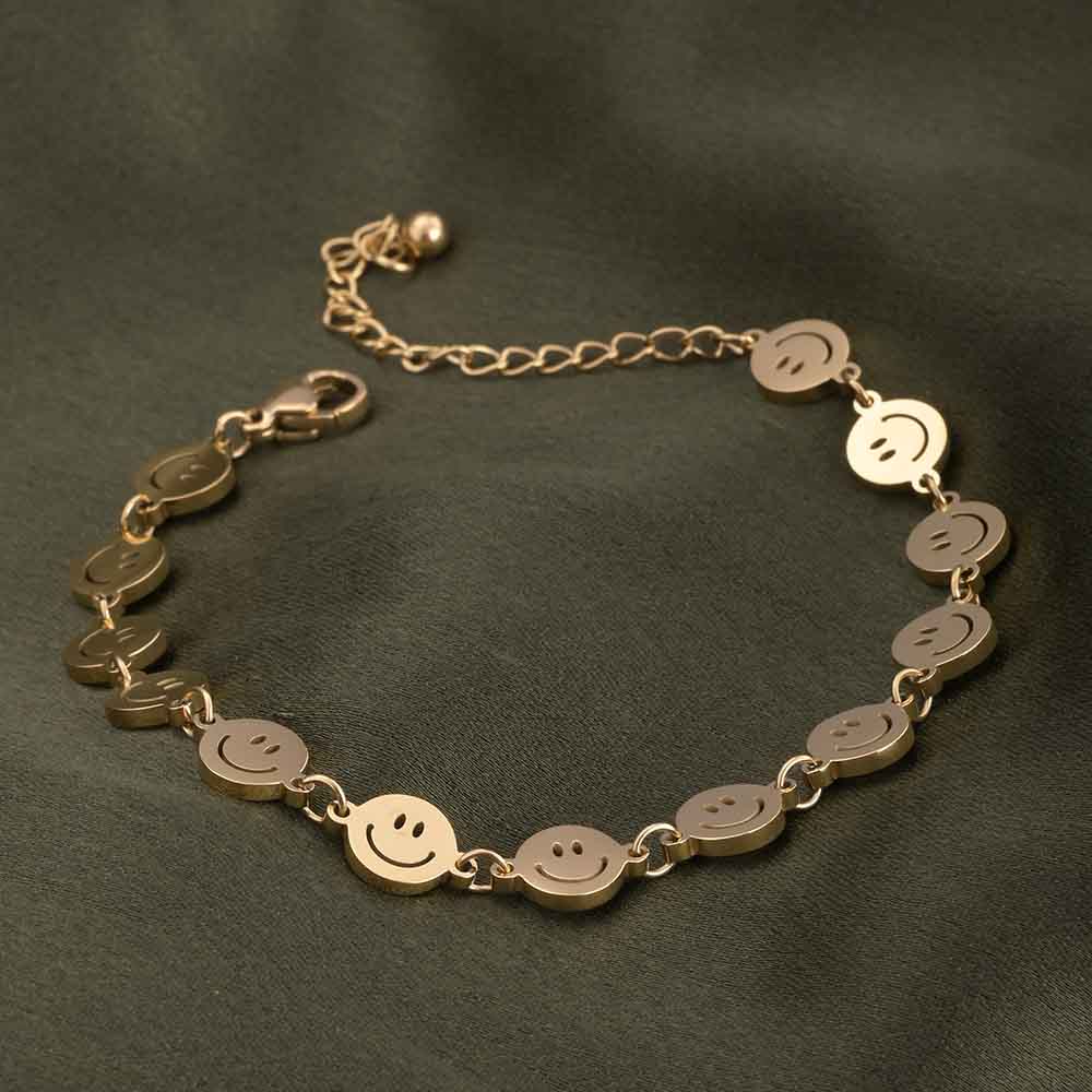 Smile Gold Chain Bracelet