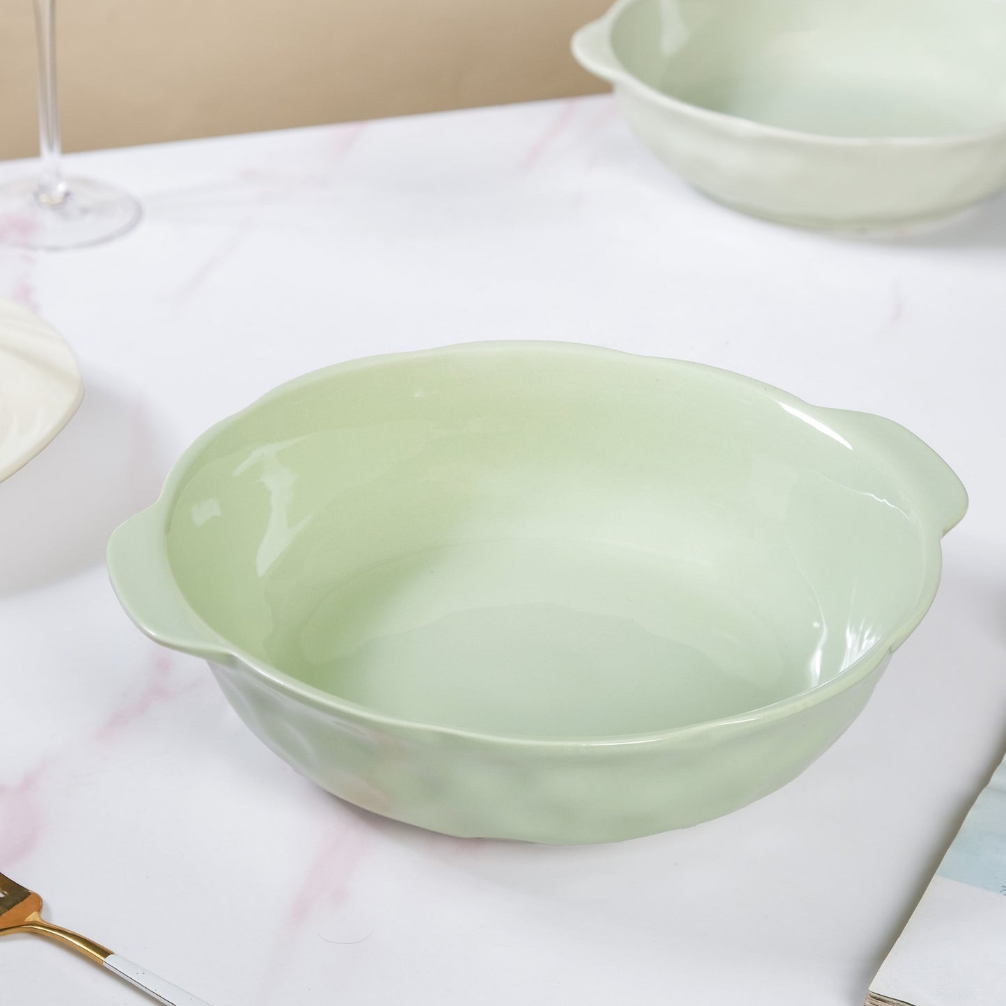 Set Of 2 Ceramic Dishes For Baking And Serving