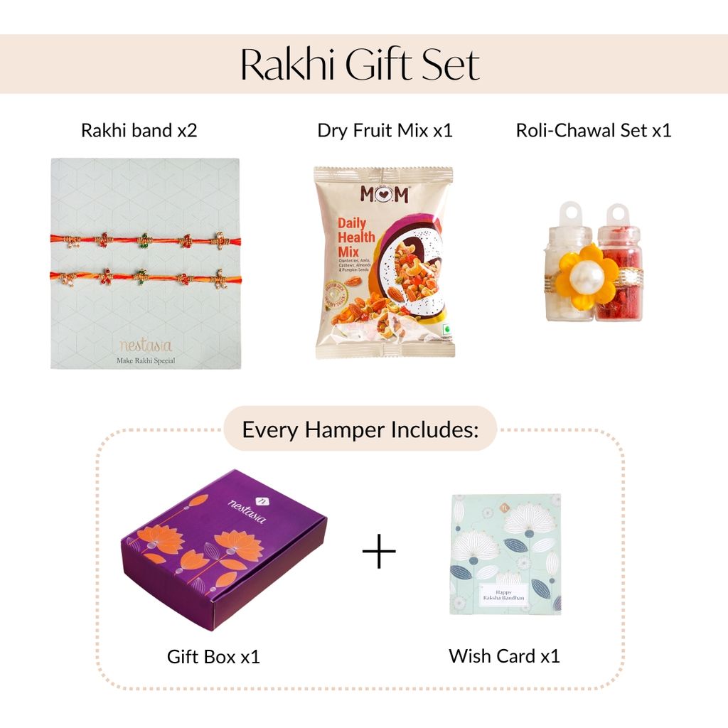 Beaded Bond Rakhi Gift Set