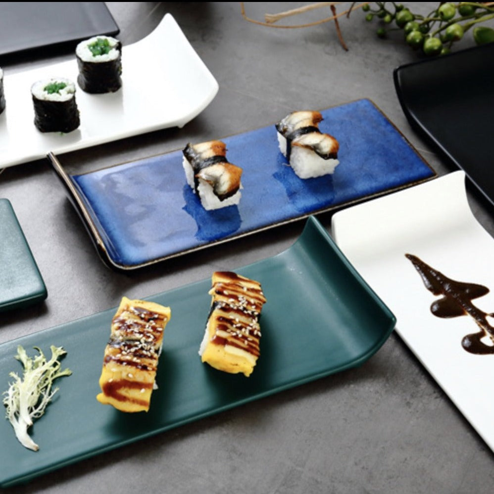 Blue Long Plate