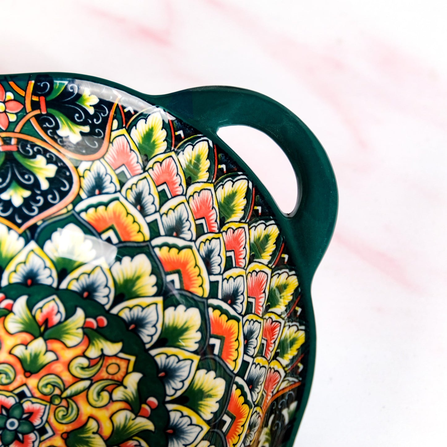 Mandala Melange Serving Bowl Green 1500ml