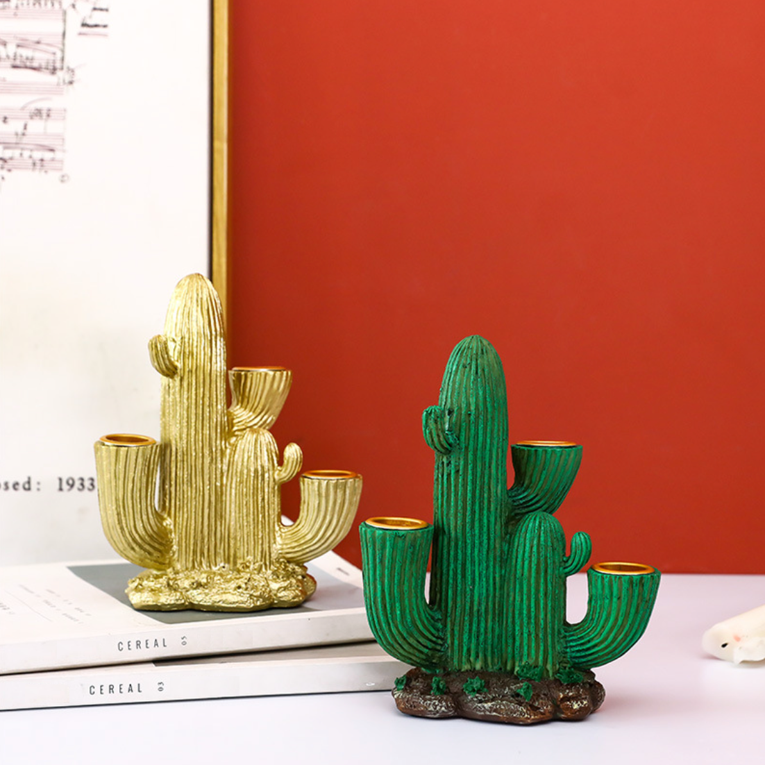 Cactus Candle Holder