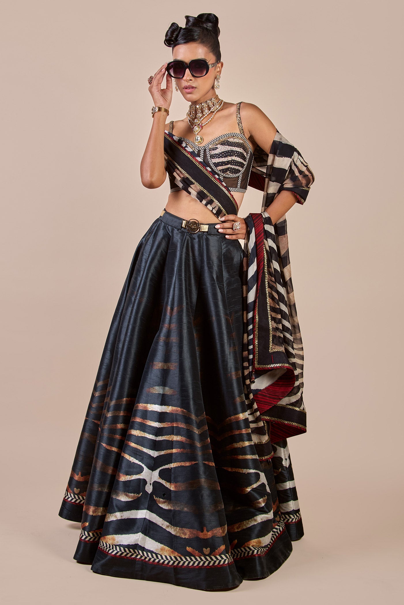 Zebra Print Corset Skirt Set | CHHĒ