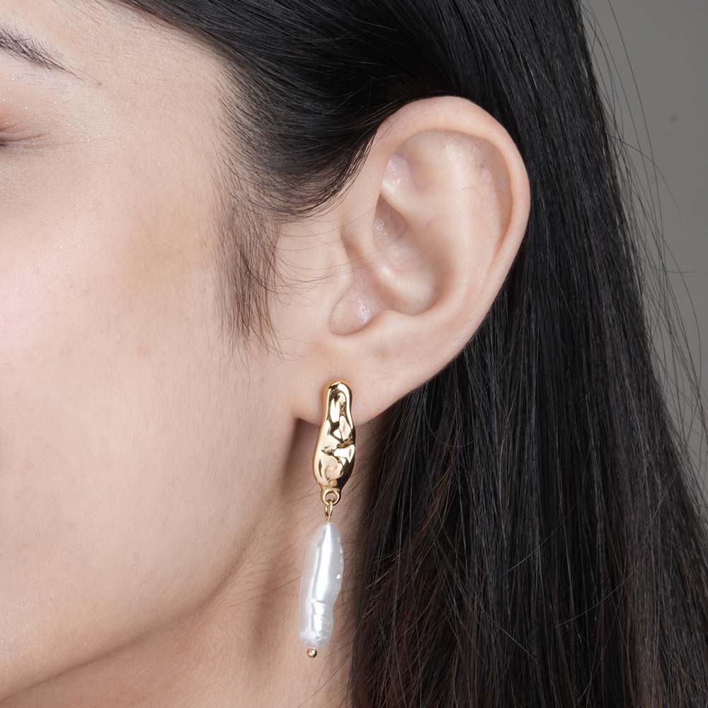 Organic Pearl Earrings