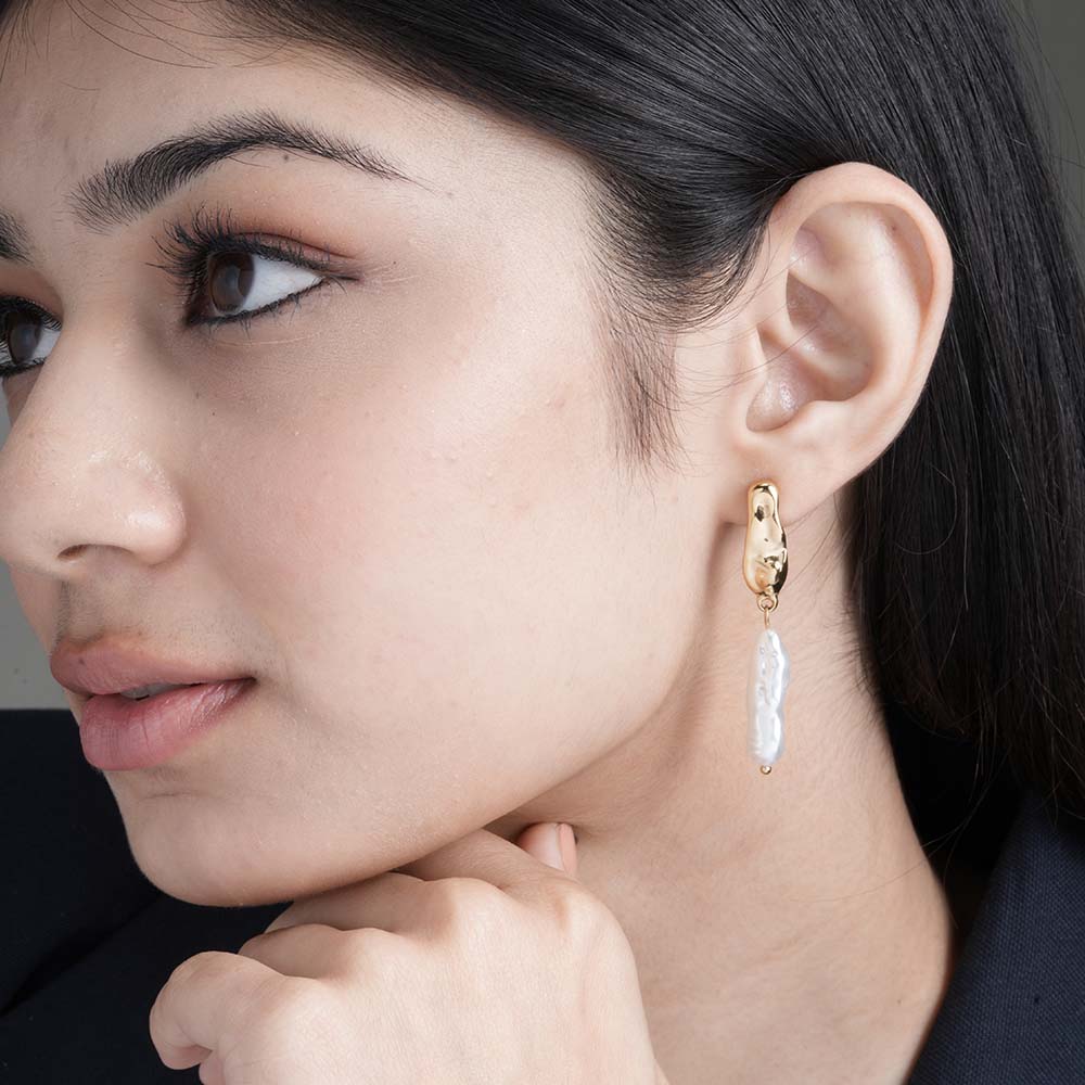 Organic Pearl Earrings