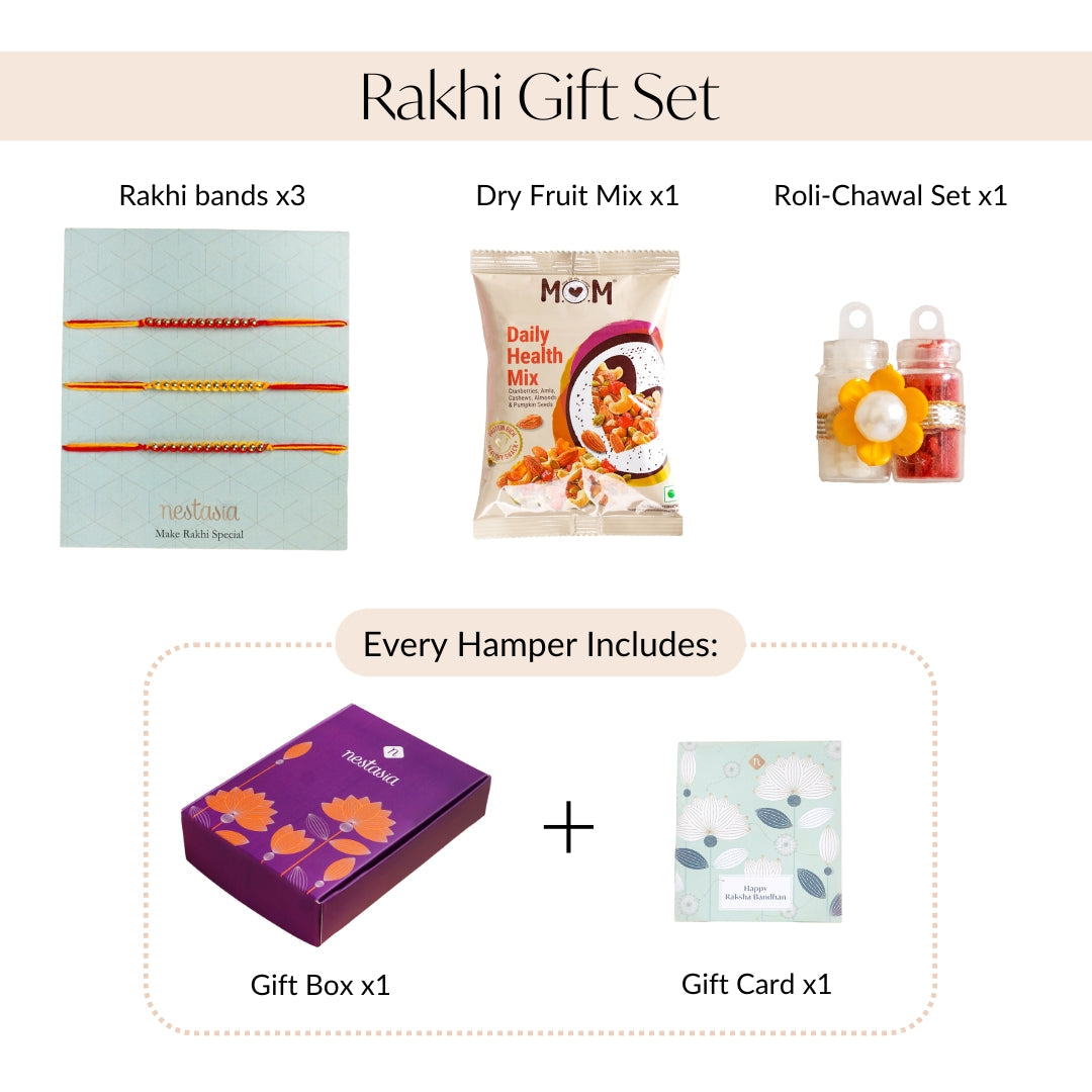Classic Trio Rakhi For Brother