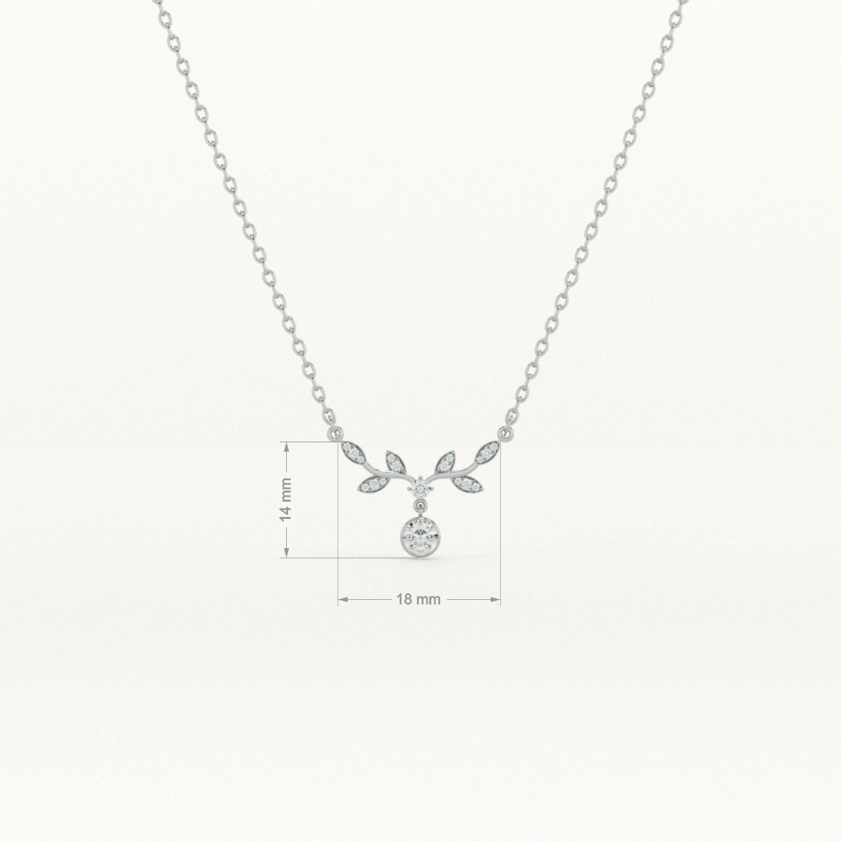 Twilight Bloom 925 Sterling Silver Necklace