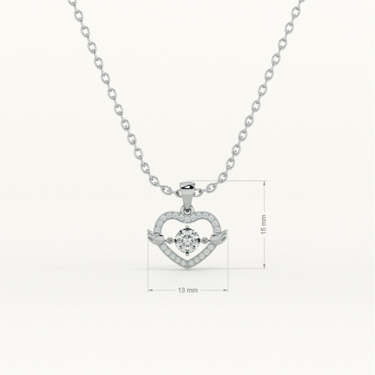 Love Locked Heart 925 Sterling Silver Necklace