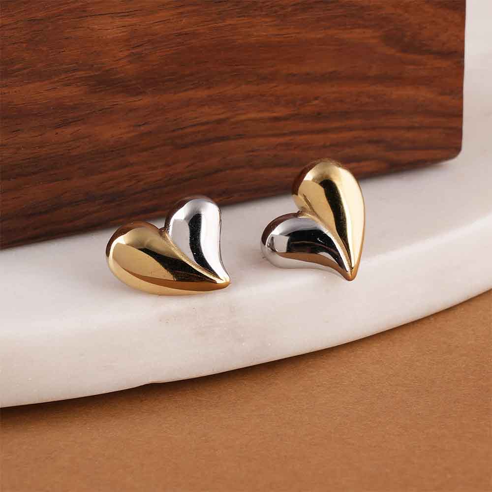Split Heart Earrings