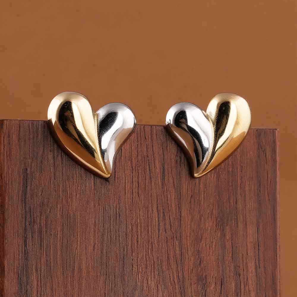 Split Heart Earrings