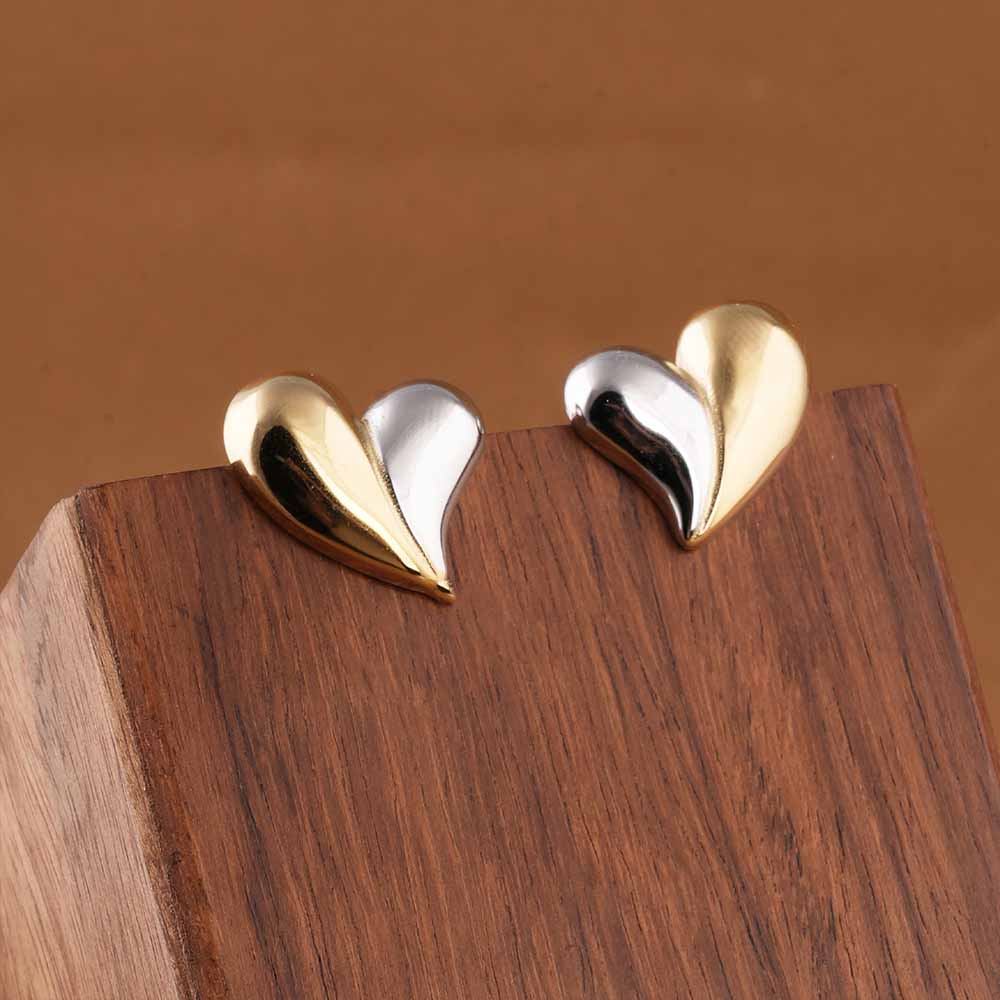 Split Heart Earrings