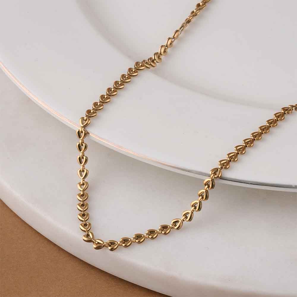 Heart Link Chain Necklace