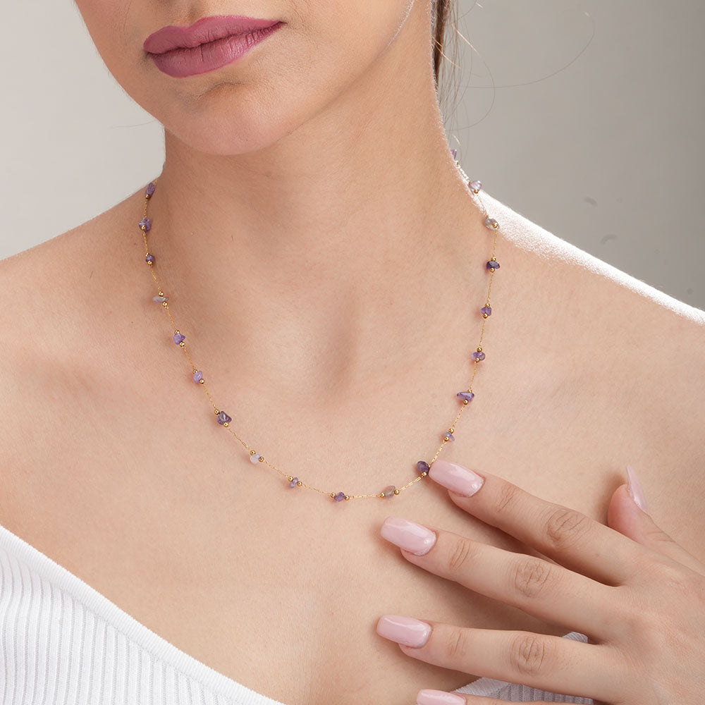 Amethyst Cascade Necklace