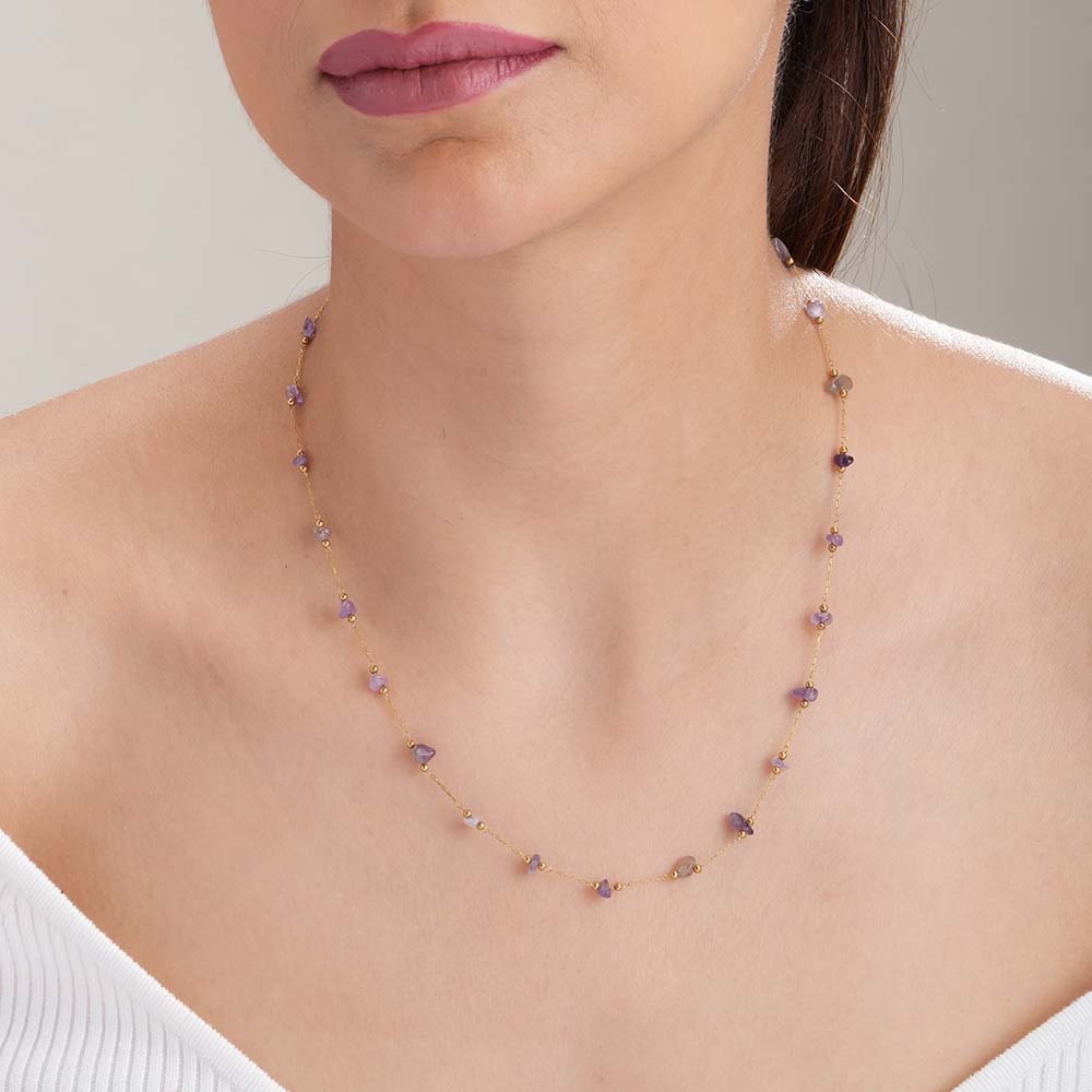 Amethyst Cascade Necklace