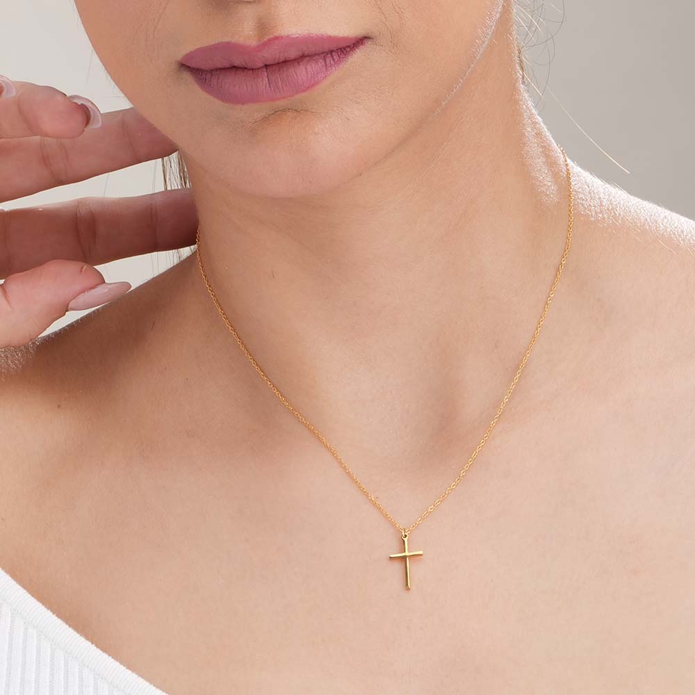Star Moon Bracelet & Golden Cross Necklace Combo Set