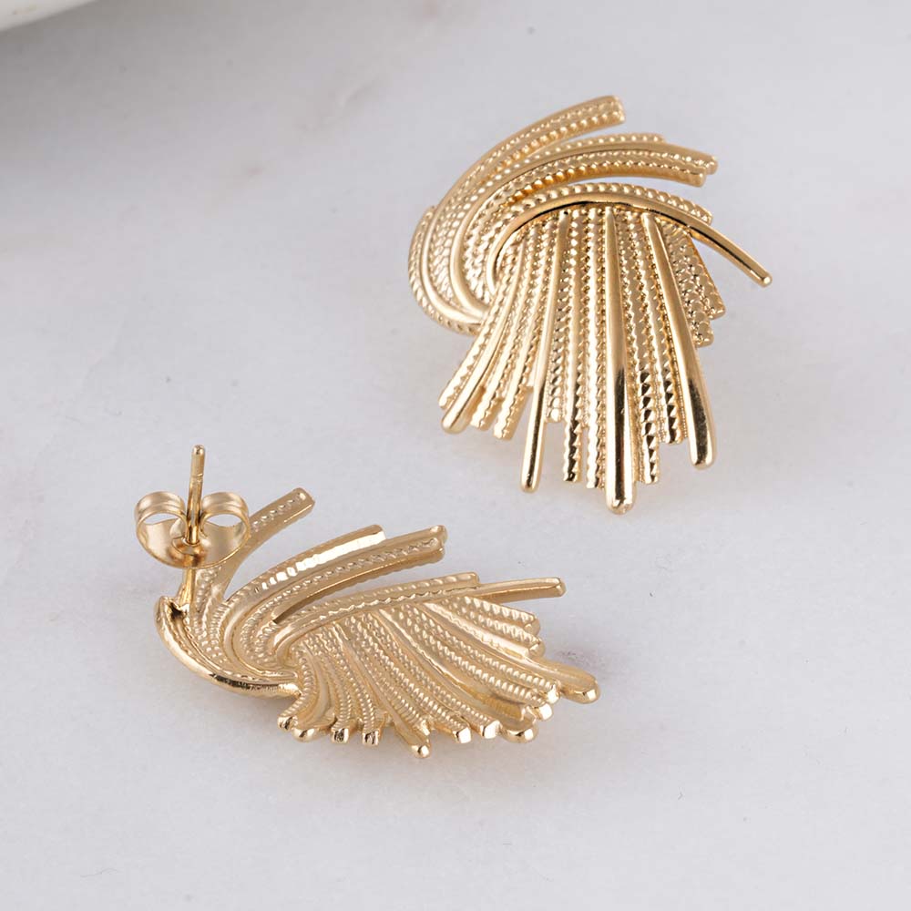 Whirlwind Gold Earrings