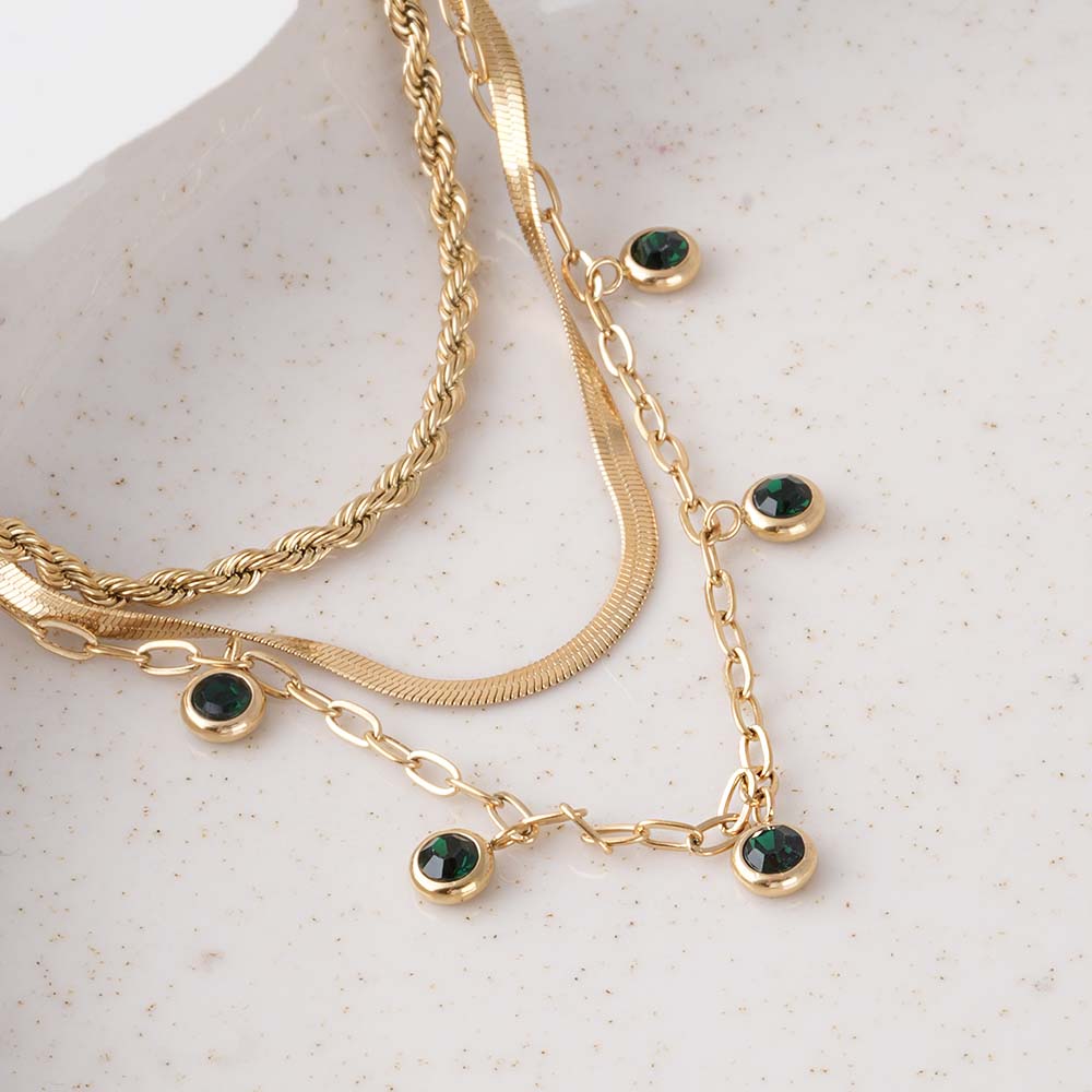 Multi-Strand Gold Necklace