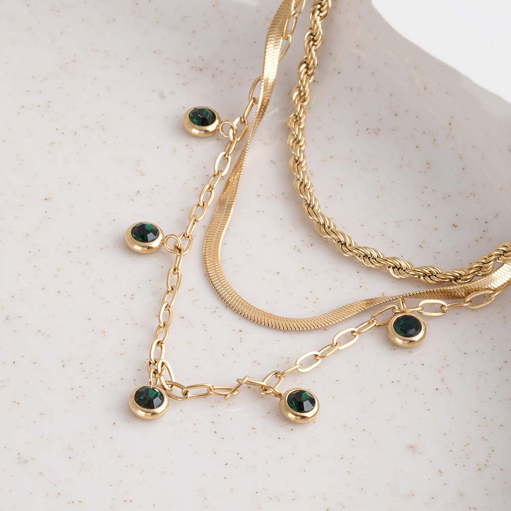Multi-Strand Gold Necklace