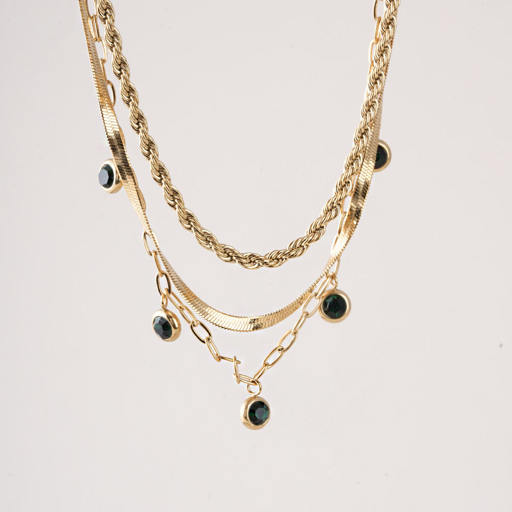 Multi-Strand Gold Necklace