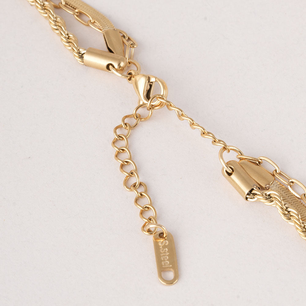 Multi-Strand Gold Necklace