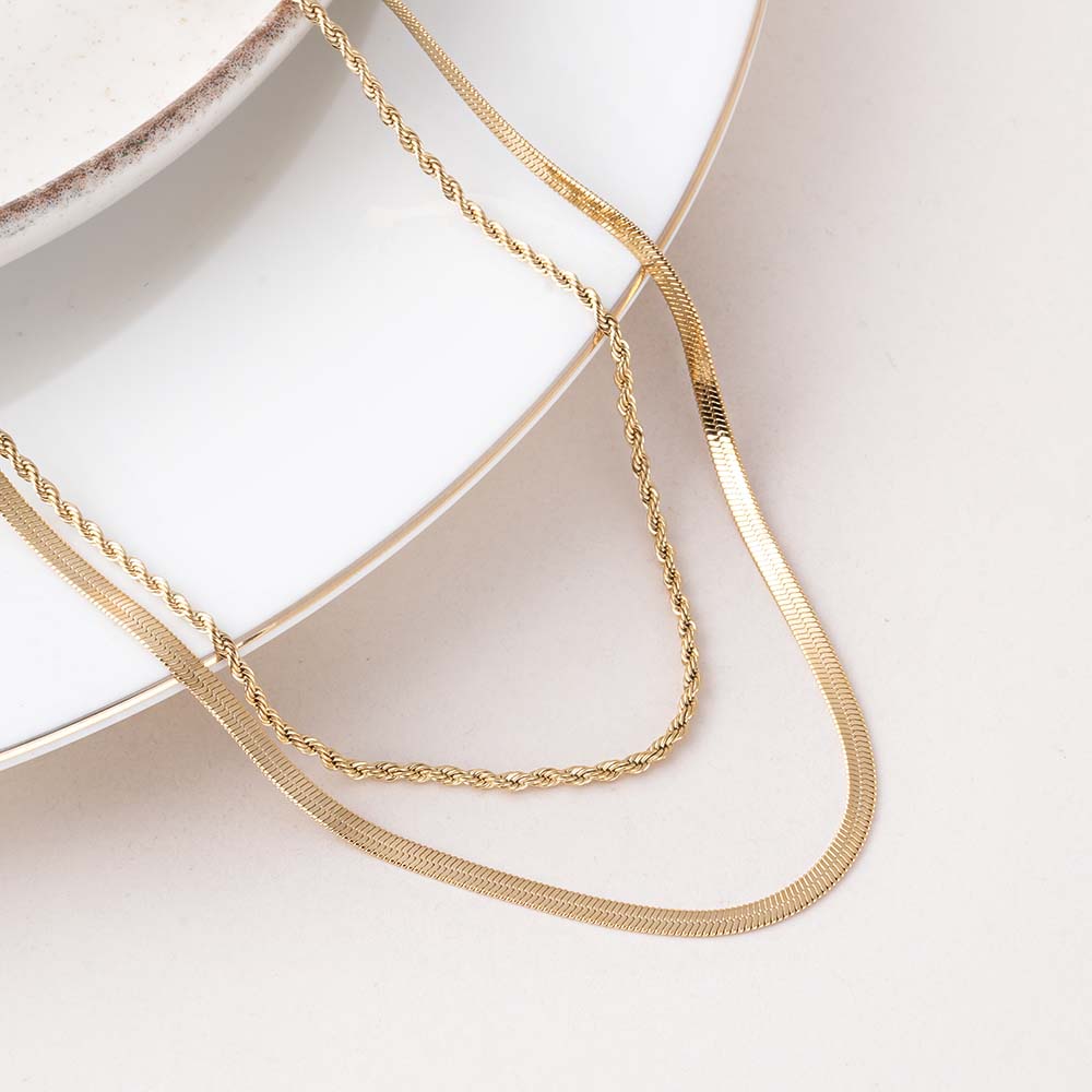 Bold Layered Gold Necklace