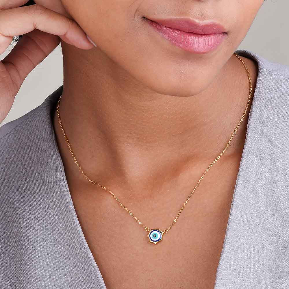 Evil Eye Playful 925 Silver Necklace