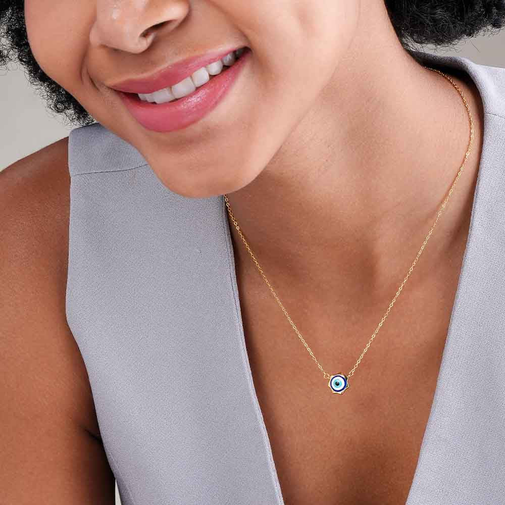Evil Eye Playful 925 Silver Necklace