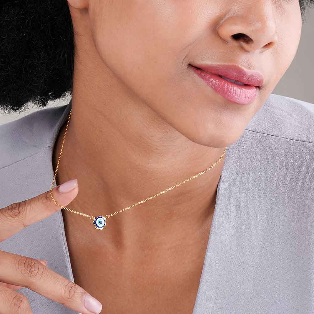 Evil Eye Playful 925 Silver Necklace