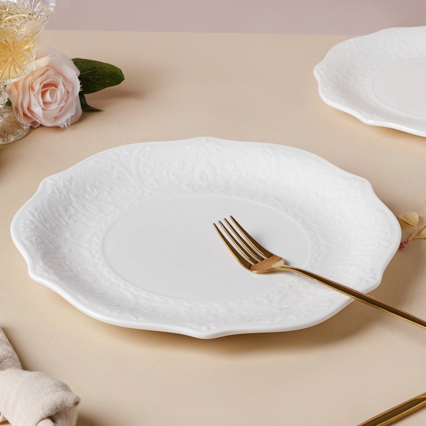 Serena Lily White Dinner Plate 10.5 Inch