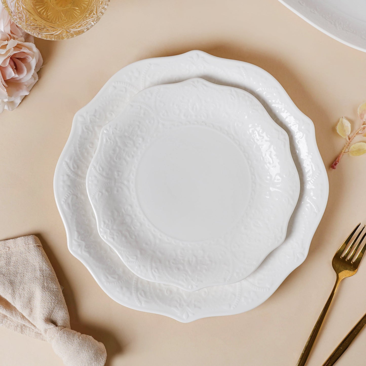 Serena Lily White Dinner Plate 10.5 Inch