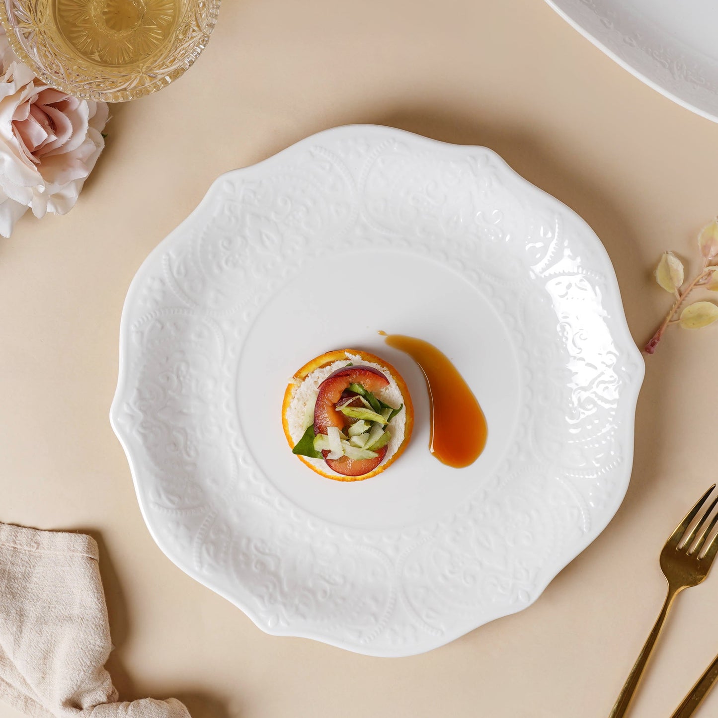 Serena Lily White Dinner Plate 10.5 Inch