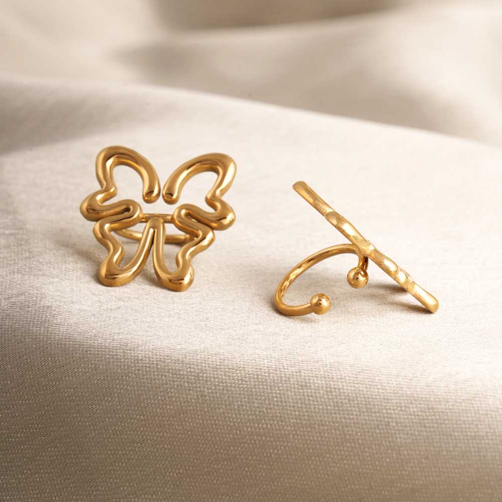 Golden Butterfly Cuff Earring